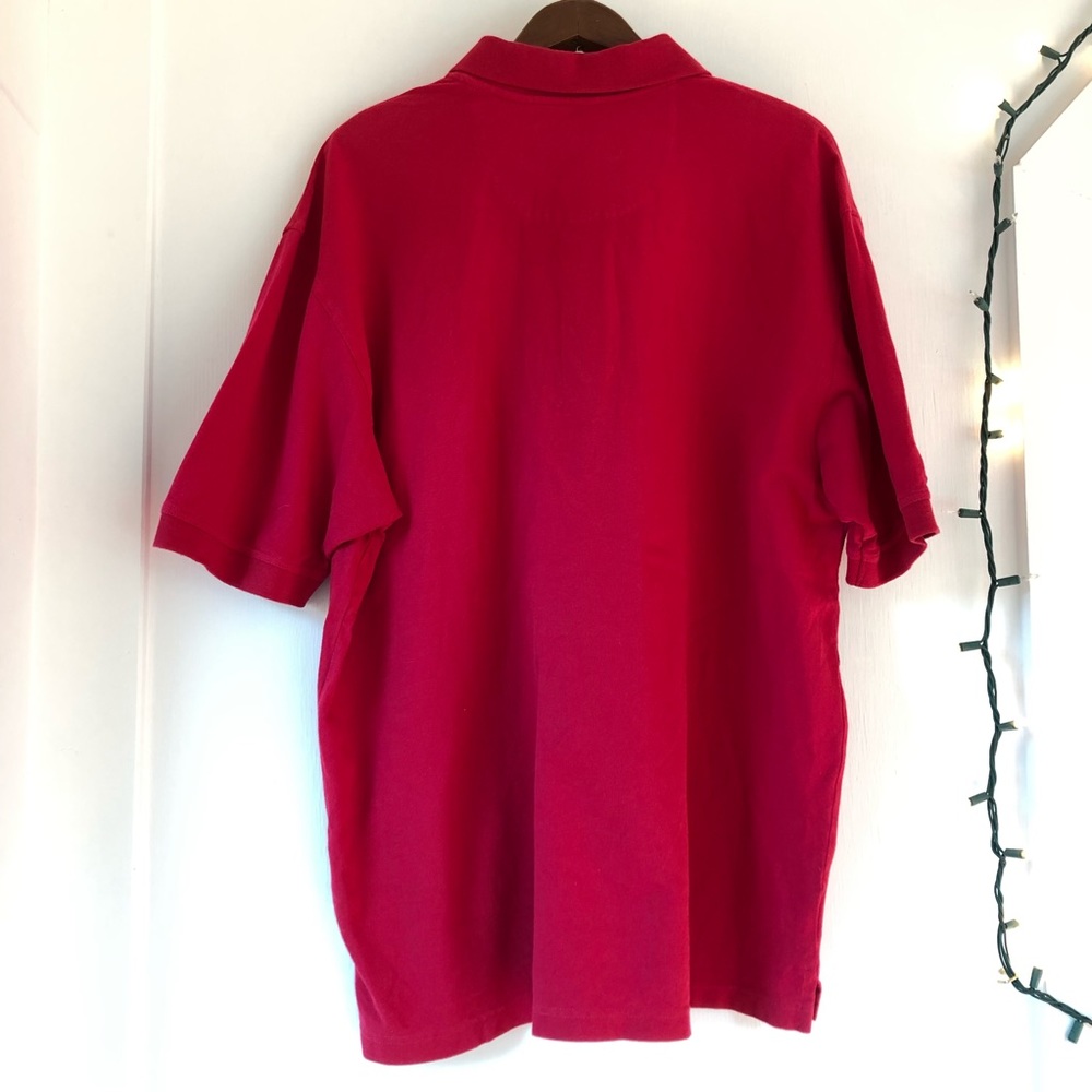 ⚓️Like New- Raspberry Red Stretch Piqué Golf Polo - Picture 5 of 8